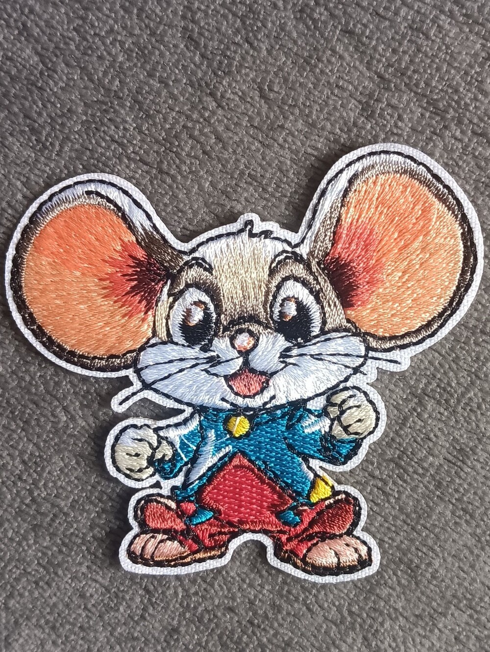 Adorable Whimsical Adventur Mouse Iron On Patch, Fairy Fairycore Whimsy Applique